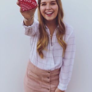 Striped body suit top